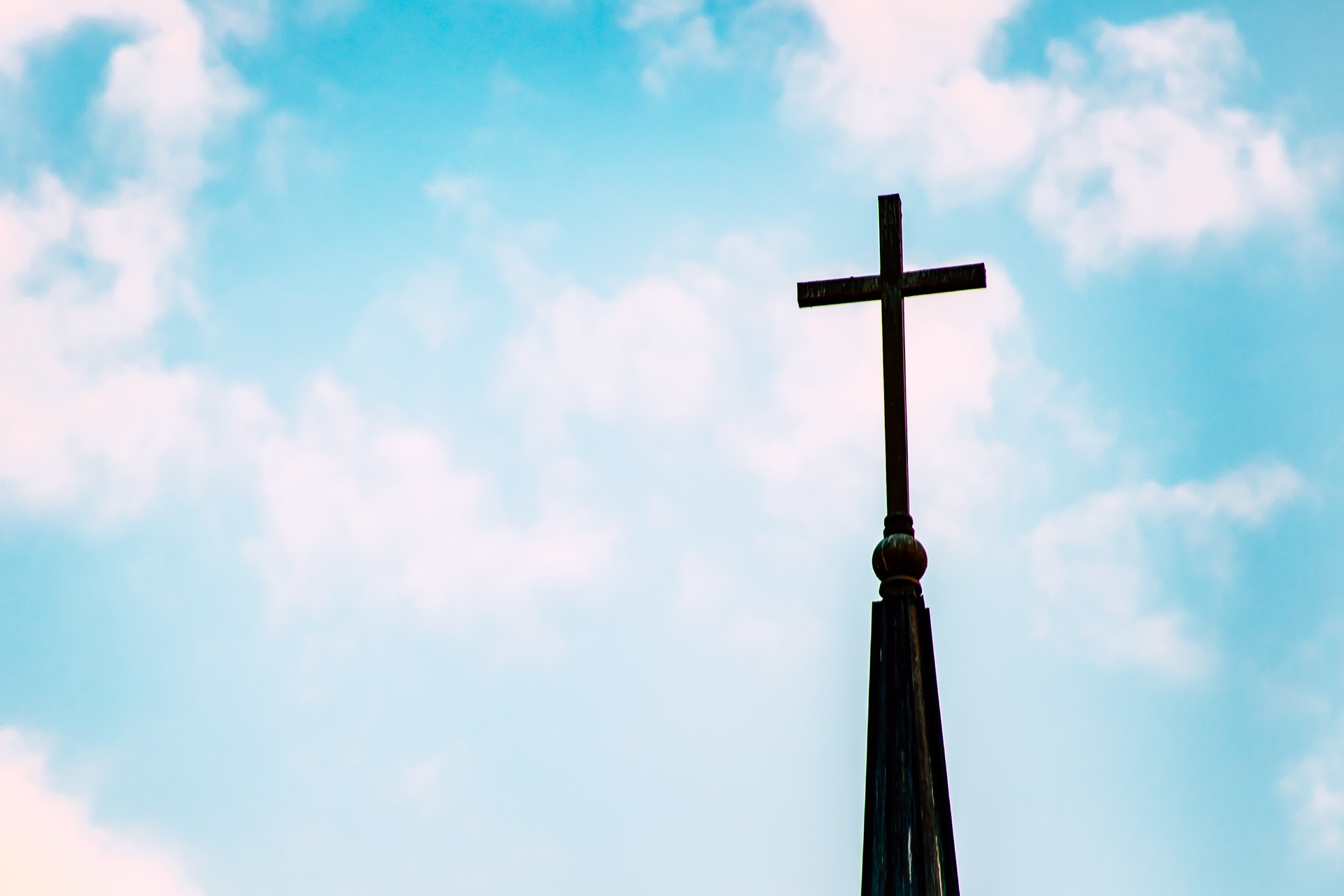 cross atop a steeple