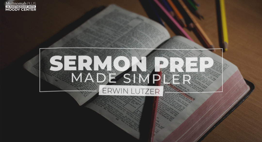 Online Course: Sermon Prep Made Simpler