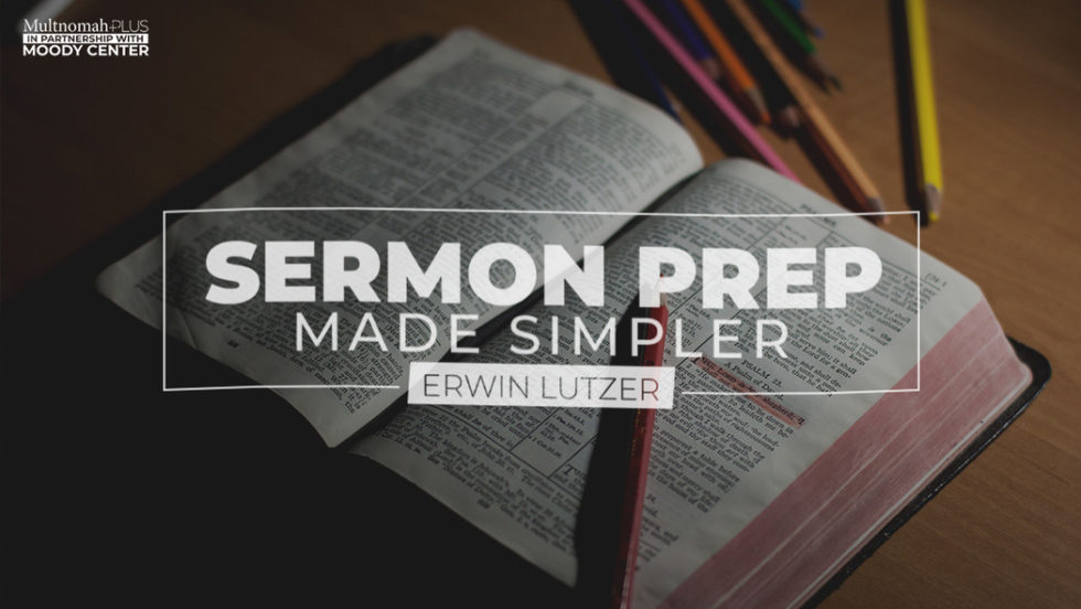 Online Course: Sermon Prep Made Simpler - D. L. Moody Center